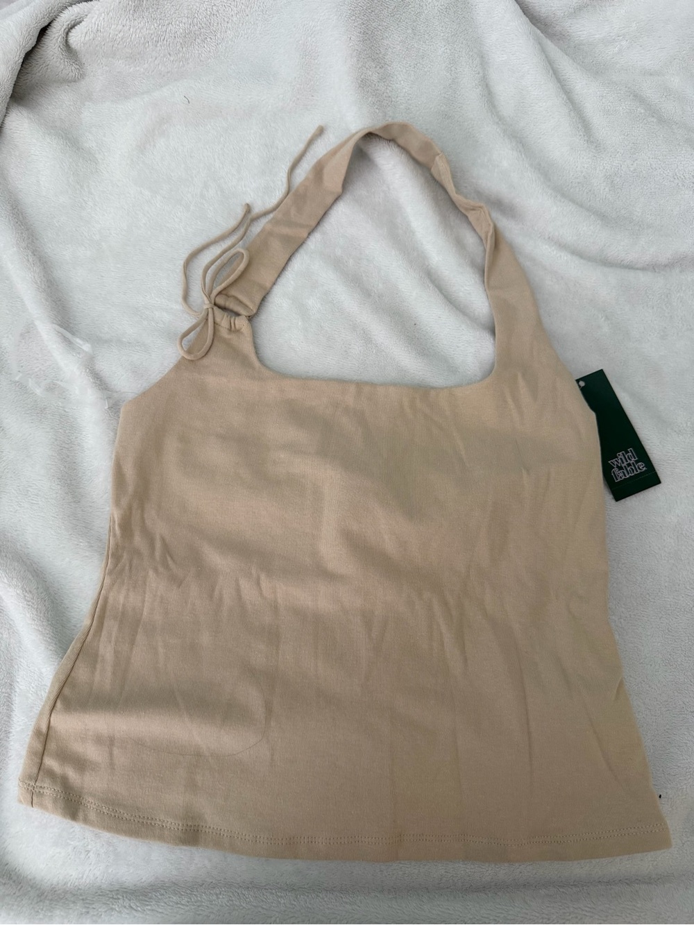 Wild Fable Beige Halter Tank Top - Size Small